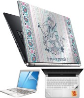 FineArts Lord Ganesh H046 4 in 1 Laptop Skin Pack with Screen Guard, Key Protector and Palmrest Skin Combo Set(Multicolor)   Laptop Accessories  (FineArts)