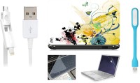 Print Shapes Butterfly and Yellow Abstract Combo Set(Multicolor)   Laptop Accessories  (Print Shapes)