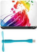 Print Shapes Colourfull abstract vector with bubbles Combo Set(Multicolor)   Laptop Accessories  (Print Shapes)