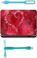 Print Shapes Flower heart Combo Set(Multicolor)   Laptop Accessories  (Print Shapes)