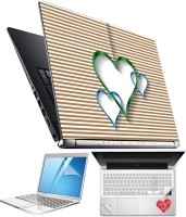 FineArts Heart H067 4 in 1 Laptop Skin Pack with Screen Guard, Key Protector and Palmrest Skin Combo Set(Multicolor)   Laptop Accessories  (FineArts)
