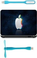 Print Shapes Stars 3d Apple Logo Combo Set(Multicolor)   Laptop Accessories  (Print Shapes)