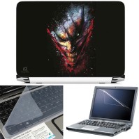 FineArts Joker Horror 3 in 1 Laptop Skin Pack With Screen Guard & Key Protector Combo Set(Multicolor)   Laptop Accessories  (FineArts)
