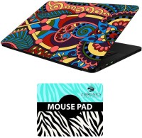 FineArts Floral - LS5628 Laptop Skin and Mouse Pad Combo Set(Multicolor)   Laptop Accessories  (FineArts)