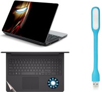 Namo Arts Laptop Skins with Track Pad Skin and USB Led Light LISLEDHQ1024 Combo Set(Multicolor)   Laptop Accessories  (Namo Arts)