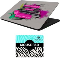 FineArts Quotes - LS5879 Laptop Skin and Mouse Pad Combo Set(Multicolor)   Laptop Accessories  (FineArts)