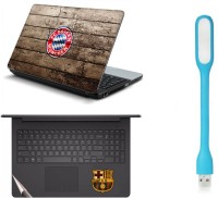 View Namo Arts Laptop Skins with Track Pad Skin and USB Led Light LISLEDHQ1052 Combo Set(Multicolor) Laptop Accessories Price Online(Namo Arts)