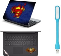 Namo Arts Laptop Skins with Track Pad Skin and USB Led Light LISLEDHQ1017 Combo Set(Multicolor)   Laptop Accessories  (Namo Arts)