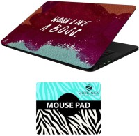 FineArts Quotes - LS5943 Laptop Skin and Mouse Pad Combo Set(Multicolor)   Laptop Accessories  (FineArts)