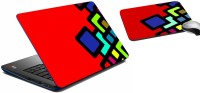 meSleep Abstract Laptop Skin And Mouse Pad 360 Combo Set(Multicolor)   Laptop Accessories  (meSleep)