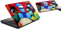 meSleep Contemporary Art Laptop Skin and Mouse Pad 141 Combo Set(Multicolor)   Laptop Accessories  (meSleep)