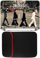 FineArts The Beatles Laptop Skin with Reversible Laptop Sleeve Combo Set(Multicolor)   Laptop Accessories  (FineArts)