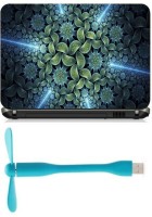 Print Shapes Fractal abstract widescreen Combo Set(Multicolor)   Laptop Accessories  (Print Shapes)