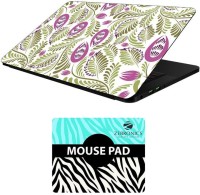 FineArts Floral - LS5589 Laptop Skin and Mouse Pad Combo Set(Multicolor)   Laptop Accessories  (FineArts)