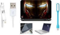 Print Shapes Ironman Full face Combo Set(Multicolor)   Laptop Accessories  (Print Shapes)