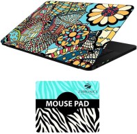 FineArts Floral - LS5613 Laptop Skin and Mouse Pad Combo Set(Multicolor)   Laptop Accessories  (FineArts)