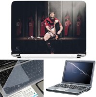 FineArts Wayne Rooney 3 in 1 Laptop Skin Pack With Screen Guard & Key Protector Combo Set(Multicolor)   Laptop Accessories  (FineArts)