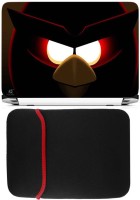 FineArts Detective Owl Laptop Skin with Reversible Laptop Sleeve Combo Set(Multicolor)   Laptop Accessories  (FineArts)