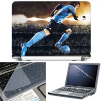 FineArts Lionel Messi 1 3 in 1 Laptop Skin Pack With Screen Guard & Key Protector Combo Set(Multicolor)   Laptop Accessories  (FineArts)