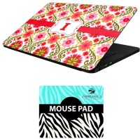 FineArts Alphabet Design - LS5224 Laptop Skin and Mouse Pad Combo Set(Multicolor)   Laptop Accessories  (FineArts)