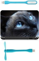 Print Shapes gorgeous cat Combo Set(Multicolor)   Laptop Accessories  (Print Shapes)