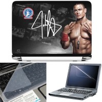 FineArts John Cena 3 in 1 Laptop Skin Pack With Screen Guard & Key Protector Combo Set(Multicolor)   Laptop Accessories  (FineArts)