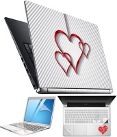 FineArts Heart H061 4 in 1 Laptop Skin Pack with Screen Guard, Key Protector and Palmrest Skin Combo Set(Multicolor)   Laptop Accessories  (FineArts)