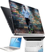 FineArts Messi Wall 4 in 1 Laptop Skin Pack with Screen Guard, Key Protector and Palmrest Skin Combo Set(Multicolor)   Laptop Accessories  (FineArts)