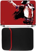 FineArts Jackson Laptop Skin with Reversible Laptop Sleeve Combo Set(Multicolor)   Laptop Accessories  (FineArts)