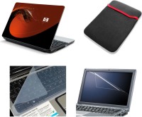 Namo Art Laptop Accessories Red HP 4in1 14.1 Combo Set(Multicolor)   Laptop Accessories  (Namo Art)