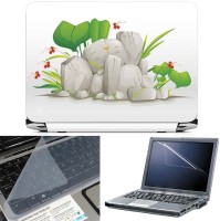 FineArts Rock Ganesh 3 in 1 Laptop Skin Pack With Screen Guard & Key Protector Combo Set(Multicolor)   Laptop Accessories  (FineArts)