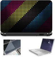 Print Shapes Pink Yellow Lines Combo Set(Multicolor)   Laptop Accessories  (Print Shapes)