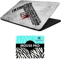 FineArts Quotes - LS5874 Laptop Skin and Mouse Pad Combo Set(Multicolor)   Laptop Accessories  (FineArts)
