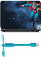 Print Shapes Superman Smile Combo Set(Multicolor)   Laptop Accessories  (Print Shapes)