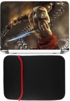 FineArts Prince Of Persia Laptop Skin with Reversible Laptop Sleeve Combo Set(Multicolor)   Laptop Accessories  (FineArts)