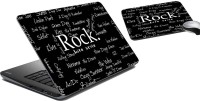 meSleep Rock Laptop Skin and Mouse Pad 1 Combo Set(Multicolor)   Laptop Accessories  (meSleep)
