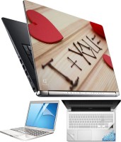 FineArts I Love You 4 in 1 Laptop Skin Pack with Screen Guard, Key Protector and Palmrest Skin Combo Set(Multicolor)   Laptop Accessories  (FineArts)
