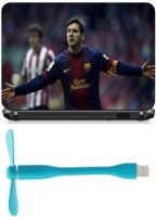 Print Shapes sport football barcelona messi Combo Set(Multicolor)   Laptop Accessories  (Print Shapes)