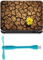 Print Shapes flower bud crack land drought Combo Set(Multicolor)   Laptop Accessories  (Print Shapes)