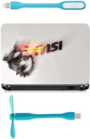 Print Shapes Msi dragon breathing fire logo Combo Set(Multicolor)   Laptop Accessories  (Print Shapes)