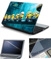 Namo Art 3in1 Laptop Skins with Screen Guard and Key Protector HQ1073 Combo Set(Multicolor)   Laptop Accessories  (Namo Art)