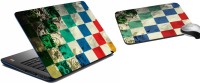 meSleep AbstractLaptop Skin And Mouse Pad 364 Combo Set(Multicolor)   Laptop Accessories  (meSleep)