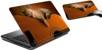 meSleep Cat Laptop Skin and Mouse Pad 58 Combo Set(Multicolor)   Laptop Accessories  (meSleep)