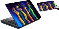 meSleep Four Ladies Laptop Skin And Mouse Pad 291 Combo Set(Multicolor)   Laptop Accessories  (meSleep)