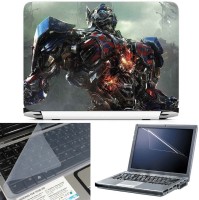 FineArts Optimus Prime Transformers Age of Extinction 3 in 1 Laptop Skin Pack With Screen Guard & Key Protector Combo Set(Multicolor)   Laptop Accessories  (FineArts)