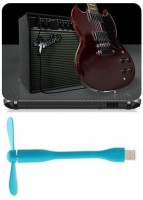 Print Shapes Red guitar Combo Set(Multicolor)   Laptop Accessories  (Print Shapes)