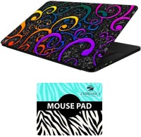 FineArts Floral - LS5570 Laptop Skin and Mouse Pad Combo Set(Multicolor)   Laptop Accessories  (FineArts)