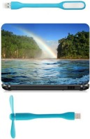 View Print Shapes Sea with rainbow Combo Set(Multicolor) Laptop Accessories Price Online(Print Shapes)