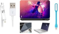 Print Shapes MJ Dance Laptop Skin with Screen Guard ,Key Guard,Usb led and Charging Data Cable Combo Set(Multicolor)   Laptop Accessories  (Print Shapes)