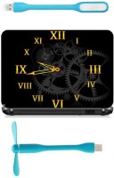 Print Shapes Black clock Combo Set(Multicolor)   Laptop Accessories  (Print Shapes)